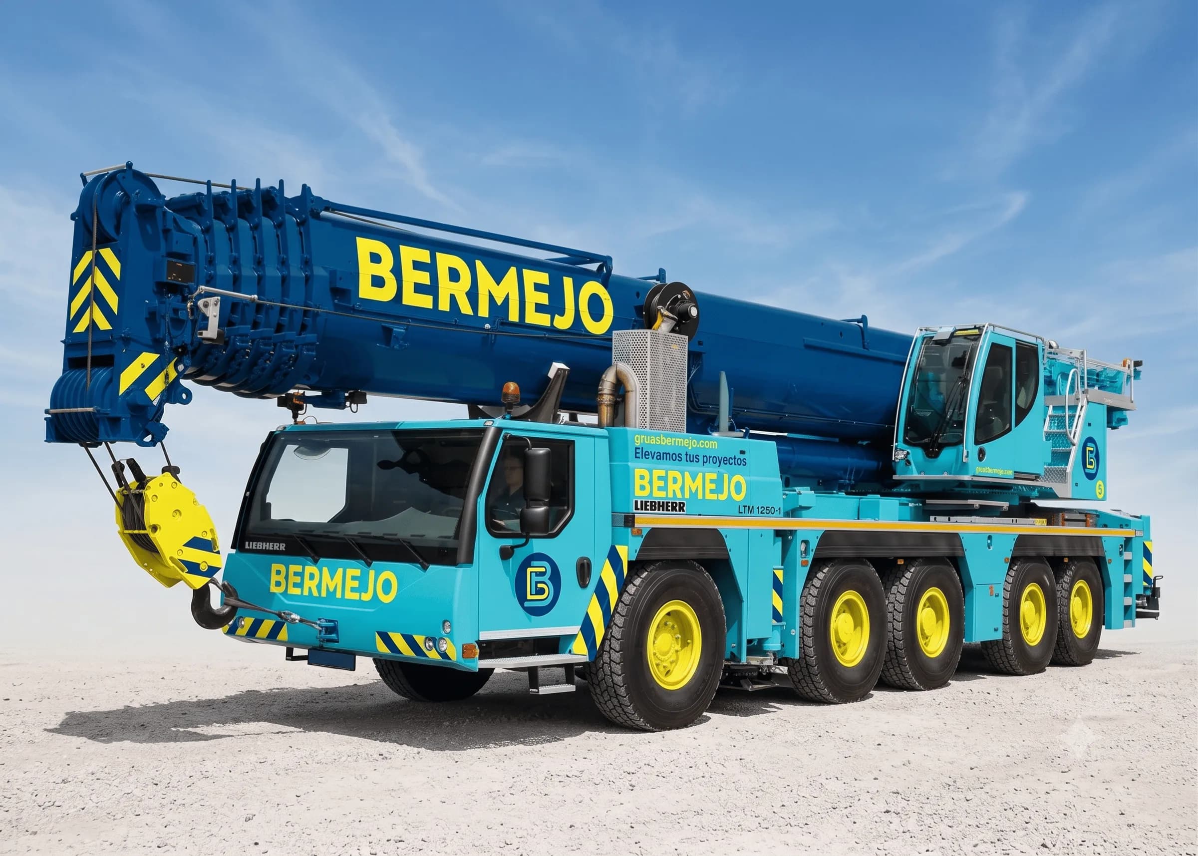 LIEBHERR LTM 1250-1 · telescópica de 250 t de Grúas Bermejo